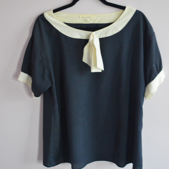 Modcloth Tops - Navy Schoolgirl Blouse